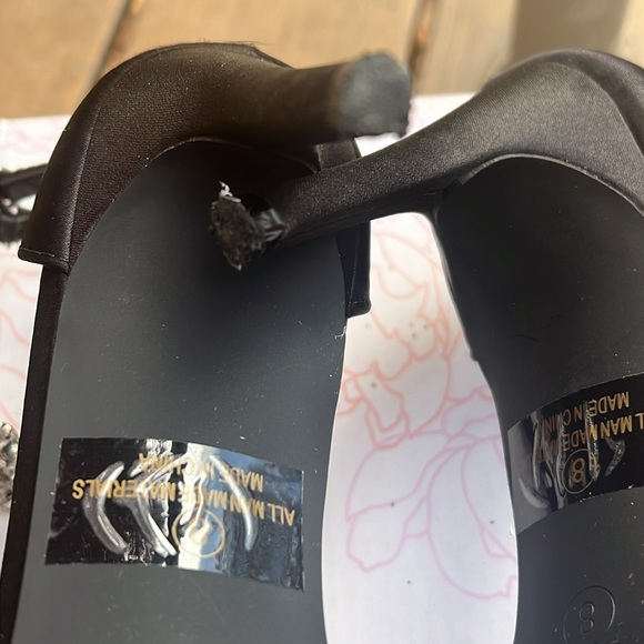 Worn once for one hour, journee collection Loxley Black, Rhinestone strap. - Picture 7 of 9